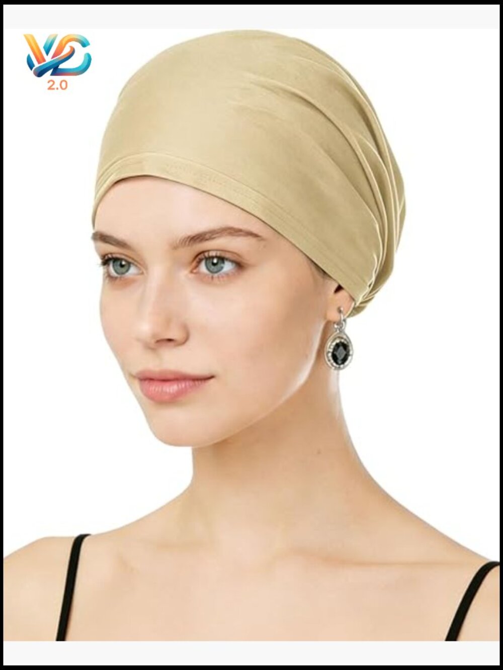 Soft Stretch Knit Beanies for Women Chemo Headwear Turban Style Slip-On